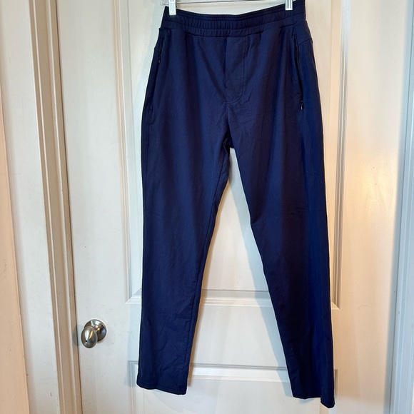 Public Rec All Day Every Day Navy Straight Leg Pants, 30W/32L - Picture 2 of 10